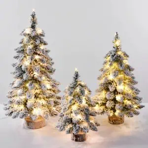 Arbre Enneigé Lumineux 1