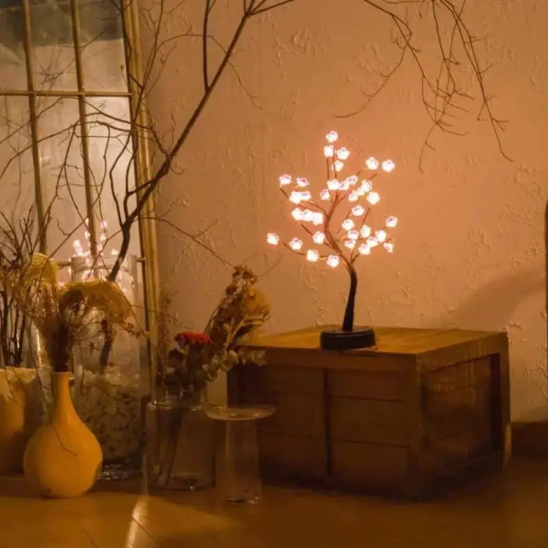 Arbre Lumineux Cerisier Rose 5