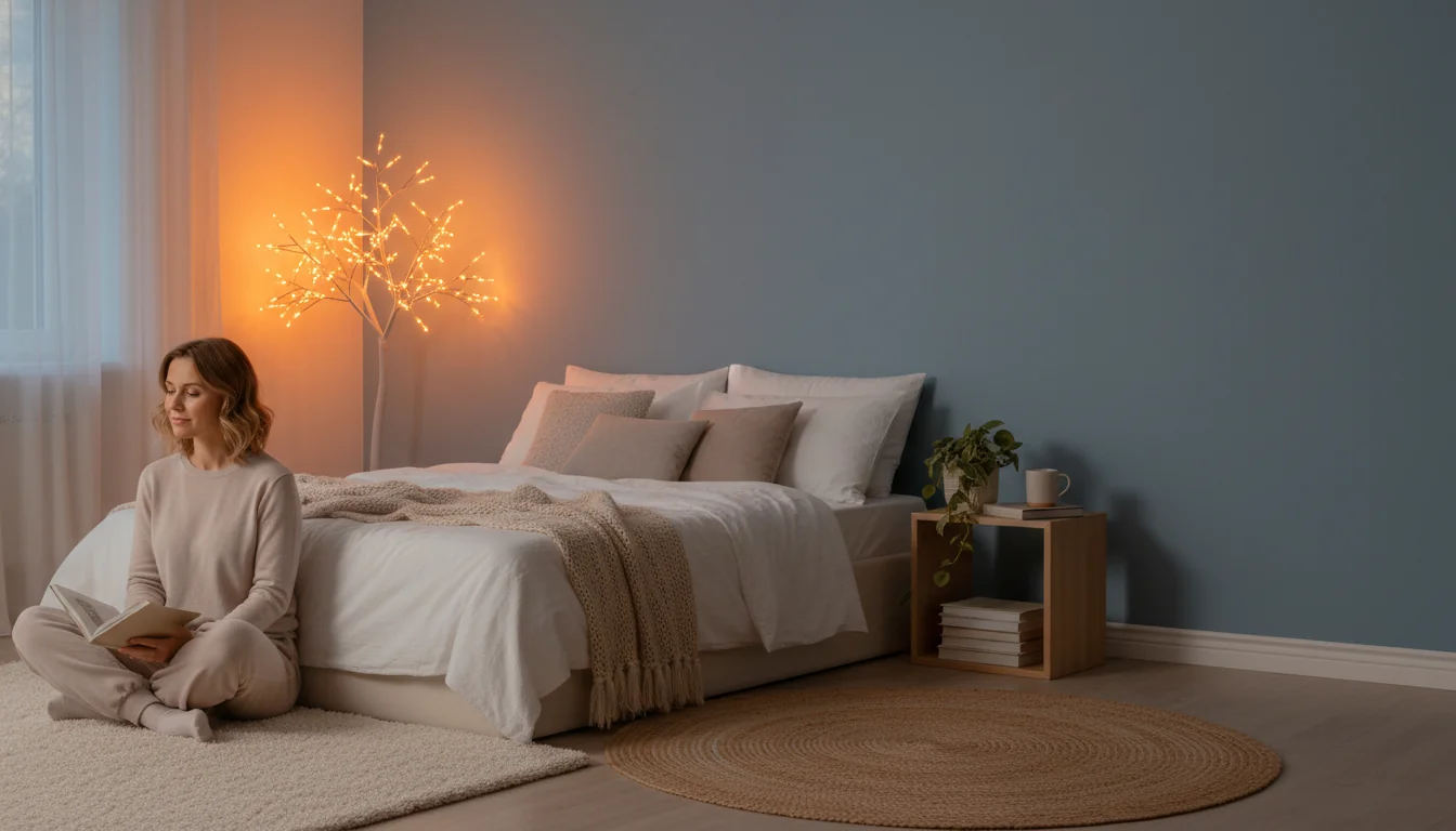 Arbre lumineux chambre: ambiance apaisante et sûre - Image de couverture